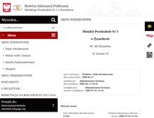 Tablet Screenshot of mp5.zyrardow.pl